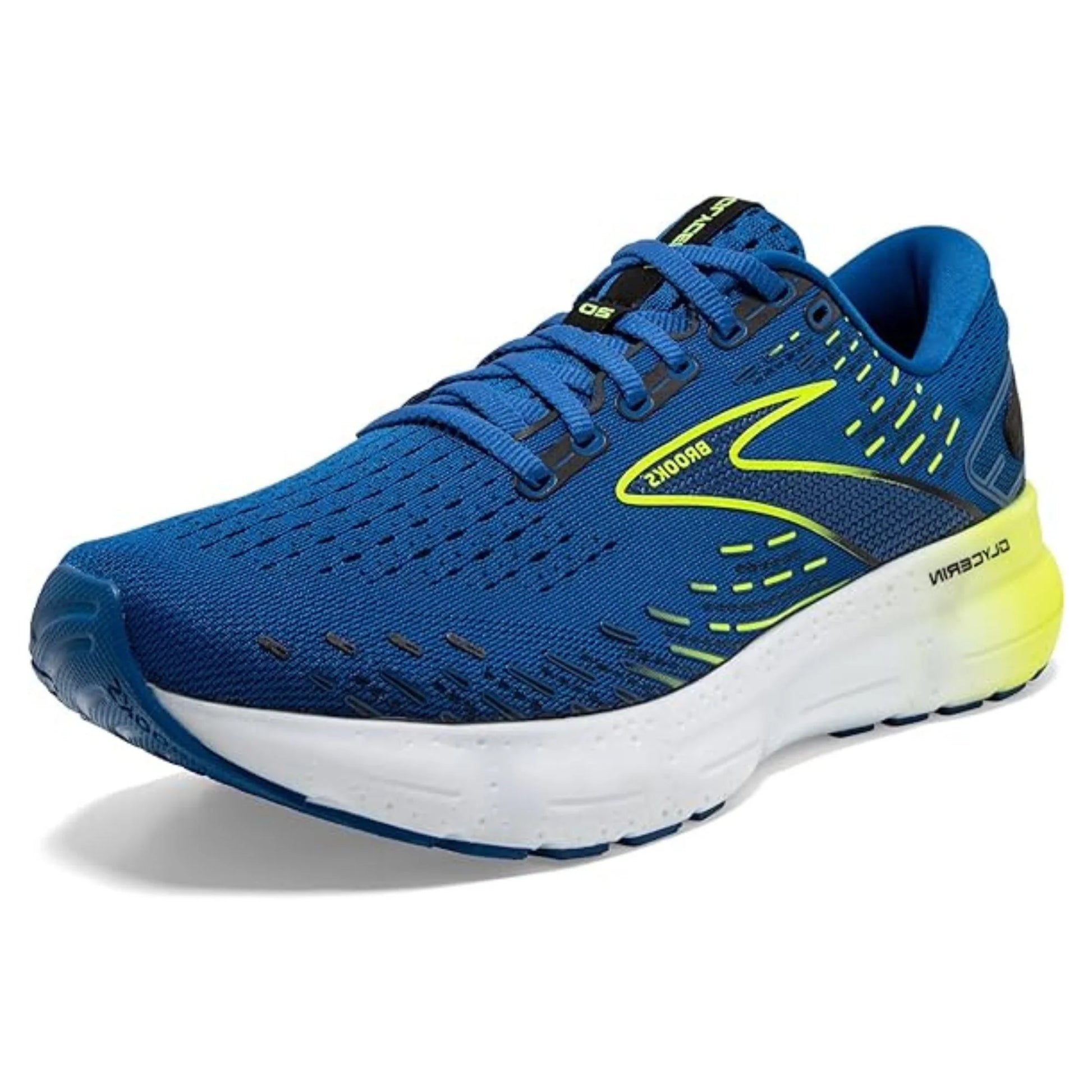 Brooks Men'S Glycerin 20 Neutral Running Shoes Blue/Nightlife/White