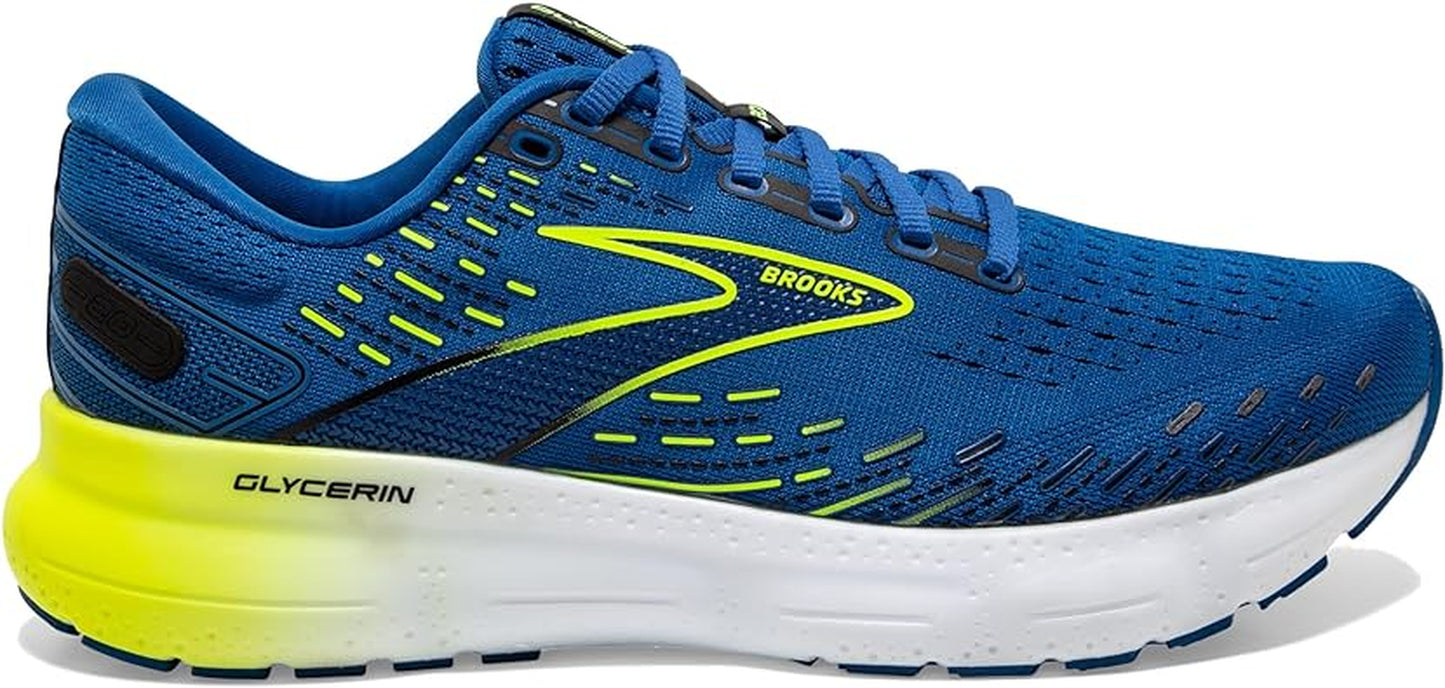 Brooks Men'S Glycerin 20 Neutral Running Shoes Blue/Nightlife/White