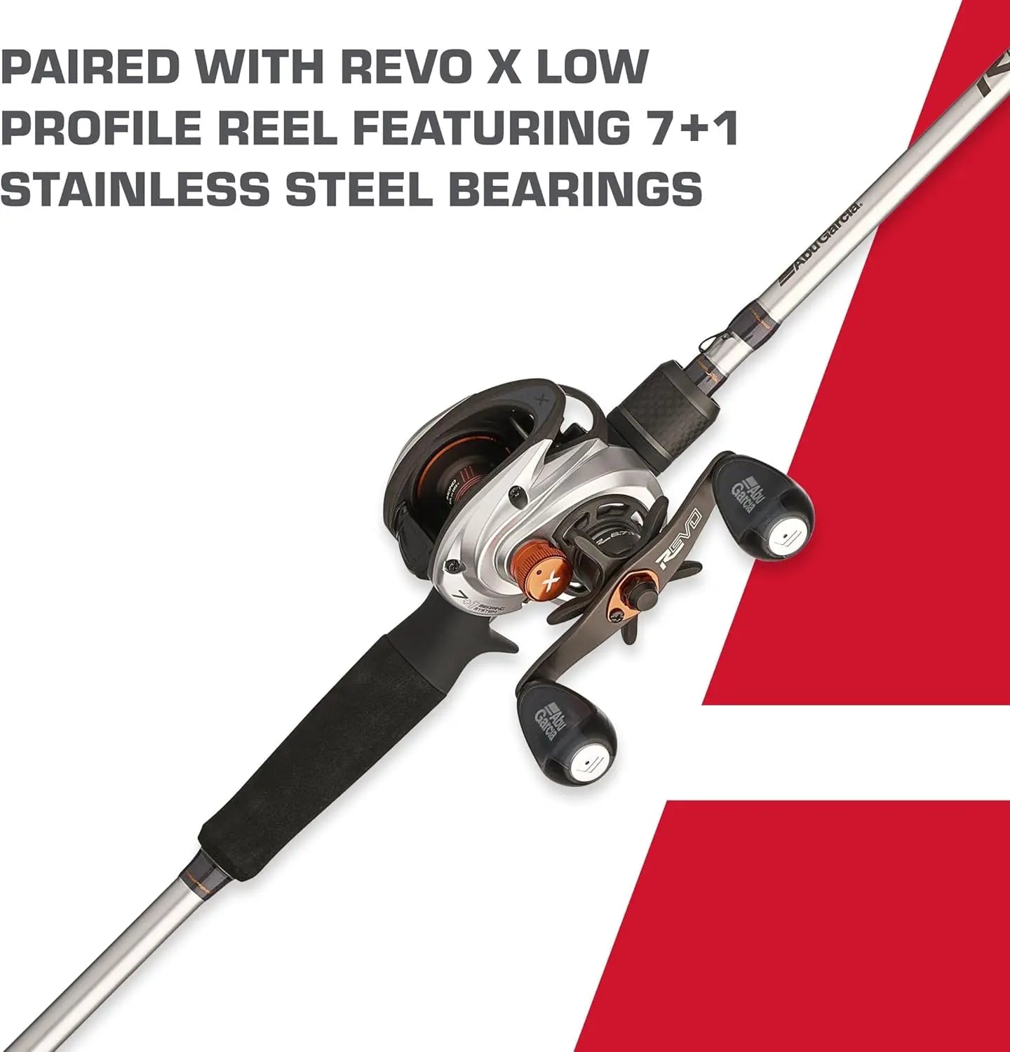 Revo X Low Profile Baitcast Reel and Fishing Rod Combo