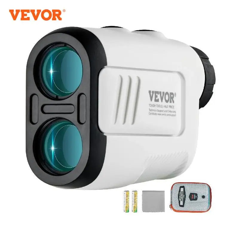 Golf Rangefinder 650 Yards Laser Hunting Range Finder 6X Magnification High-Precision Flag Lock Slope Switch and Batteries