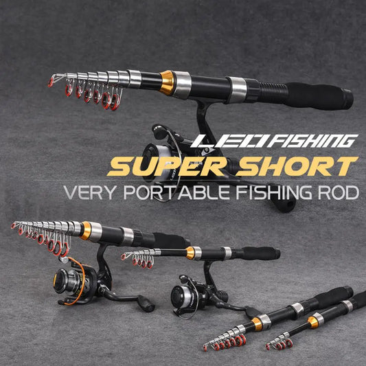 Telescopic Fishing Rod Portable Sea Spinning Rod Ultralight Carbon Fiber Lure Carp Feeder Rod Spinning Casting Fishing Rod