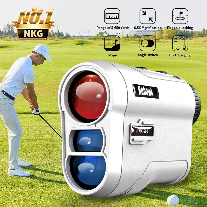 Golf Laser Rangefinder USB Rechargeable with Slope Compensation For Golfer Range Finder Hunting Monocular