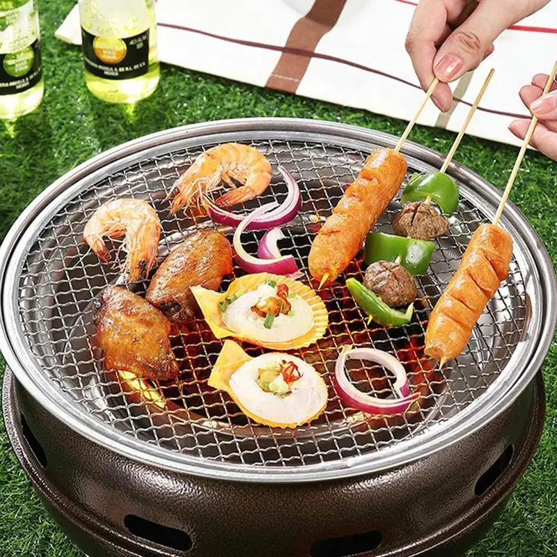 Barbecue Grill Charcoal Stove Heat-insulating BBQ Stove Split Barbecue Rack Barbecue Grilled Meat Fried Steak Stove