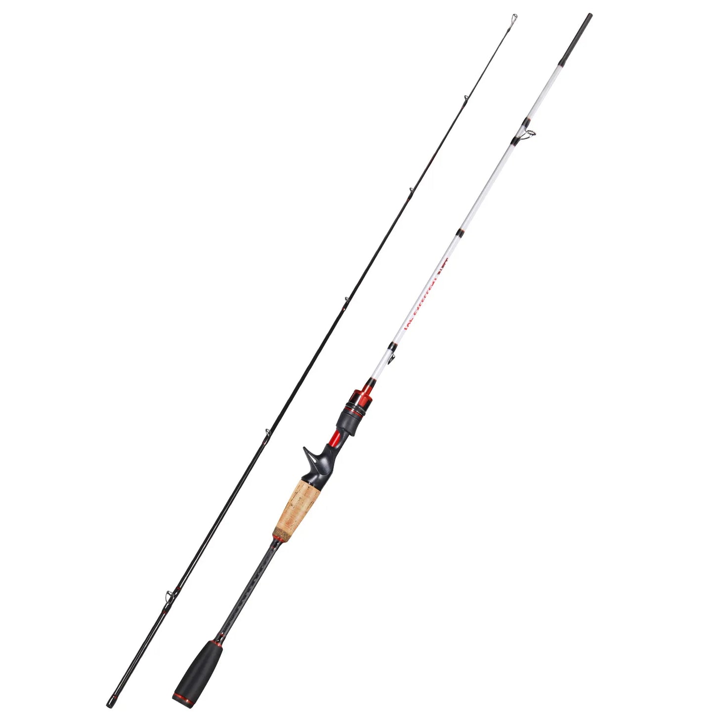 Fishing Rod 1.8-2.1m Spinning/Casting Fishing Rod MH Power Carbon Fishing Rod 2 Sections 8-17lb